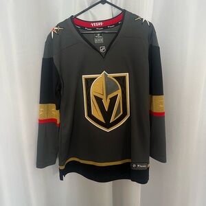 Vegas Knights Gray and Gold Hockey Jersey
